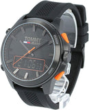 Buy Shop Tommy Hilfiger Jeans Analog Black Dial Black Silicone Strap Watch For Men - 1791763 USA Online
