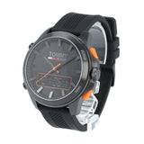 Buy Shop Tommy Hilfiger Jeans Analog Black Dial Black Silicone Strap Watch For Men - 1791763 USA Online