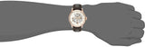 Buy Shop Fossil Townsman Automatic Skeleton White Dial Brown Leather Strap Watch for Men - ME3078 USA Online