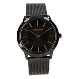 Buy Shop Calvin Klein Minimal Black Dial Black Mesh Bracelet Watch for Women - K3M22421 USA Online