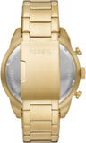 Buy Shop Fossil Bronson Chronograph Black Dial Gold Steel Strap Watch for Men - FS5877 USA Online