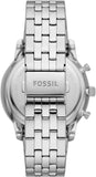 Buy Shop Fossil Neutra Chronograph Blue Dial Silver Steel Strap Watch for Men - FS6025 USA Online