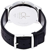 Buy Shop Calvin Klein City Quartz Black Dial Black Leather Strap Watch for Men - K2G2G1C3 USA Online