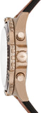 Buy Shop Fossil Garrett Chronograph Brown Dial Brown Leather Strap Watch for Men - FS5867 USA Online