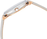 Buy Shop Emporio Armani Gianni T Bar Quartz Mother of Pearl Dial White Leather Strap Watch For Women - AR1965 USA Online