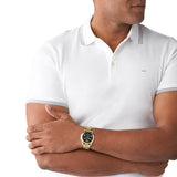 Buy Shop Michael Kors Bradshaw Black Dial Gold Steel Strap Watch for Women - MK5739 USA Online