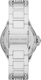 Buy Shop Michael Kors Camille Multifunction Crystals Silver Dial Silver Steel Strap Watch for Women - MK6957 USA Online