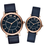 Buy Shop Marc Jacobs Roxy Navy Blue Dial Navy Blue Leather Strap Watch for Women - MJ1539 USA Online