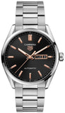 Buy Shop Tag Heuer Carrera Black Dial Silver Steel Strap Watch for Men - WBN2113.BA0639 USA Online