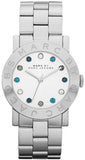 Buy Shop Marc Jacobs Amy White Dial Silver Steel Strap Watch for Women - MBM3140 USA Online
