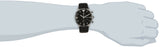 Buy Shop Emporio Armani Gianni Chronograph Black Dial Black Leather Strap Watch For Men - AR0397 USA Online