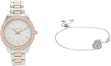 Buy Shop Michael Kors Liliane Quartz Mother of Pearl White Dial Two Tone Steel Strap Watch For Women - MK1048 USA Online
