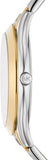 Buy Shop Michael Kors Slim Runway Three Hand Silver Dial Two Tone Steel Strap Watch For Women - MK4735 USA Online
