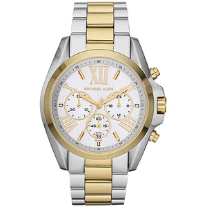 Buy Shop Michael Kors Bradshaw Silver Dial Two Tone Steel Strap Watch for Women - MK5627 USA Online