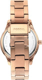 Buy Shop Fossil Stella Sport Multifunction Rose Gold Dial Rose Gold Steel Strap Watch for Women - ES5106 USA Online