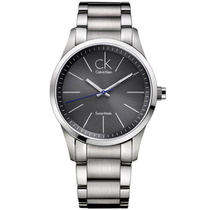 Buy Shop Calvin Klein Bold Grey Dial Silver Steel Strap Watch for Men - K2241107 USA Online
