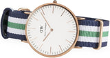 Buy Shop Daniel Wellington Classic Nottingham White Dial Two Tone NATO Strap Watch For Men - 0108DW USA Online