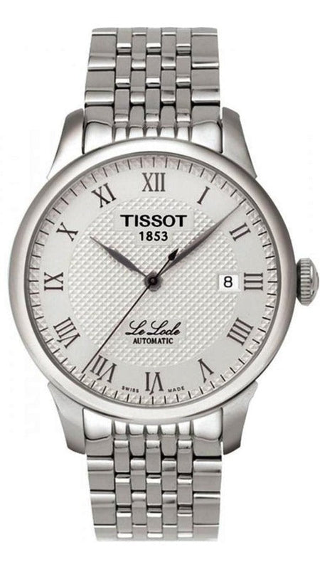 Buy Shop Tissot T Classic Le Locle Automatic White Dial Silver Steel Strap Watch For Men - T41.1.483.33 USA Online