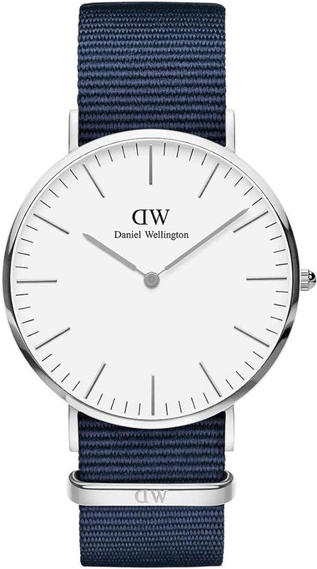Buy Shop Daniel Wellington Classic Bayswater White Dial Blue NATO Strap Watch For Men - DW00100276 USA Online