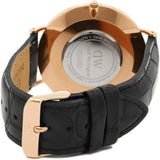 Buy Shop Daniel Wellington Classic Reading White Dial Black Leather Strap Watch For Men - DW00100014 USA Online