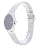 Buy Shop Calvin Klein Minimal Grey Dial Silver Mesh Bracelet Watch for Women - K3M221Y3 USA Online