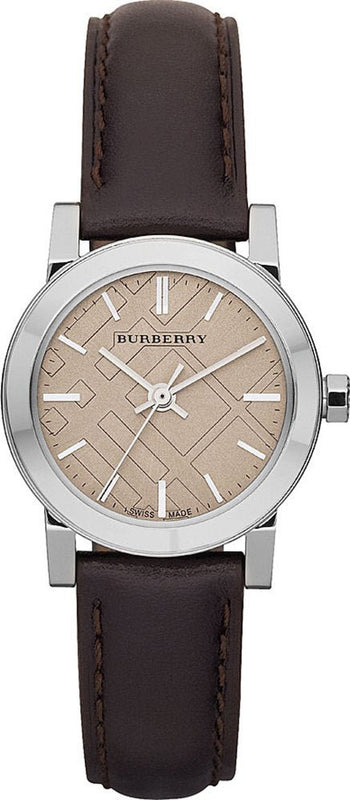 Buy Shop Burberry The City Beige Dial Brown Leather Strap Watch for Women - BU9208 USA Online