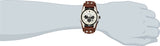 Fossil Coachman Chronograph White Dial Brown Leather Strap Watch for Men - CH2890