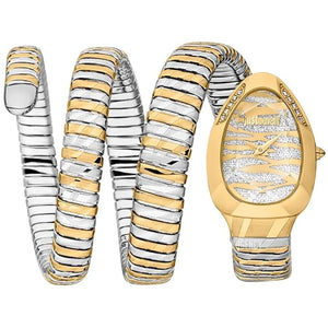 Buy Shop Just Cavalli Taglio Silver Dial Two Tone Steel Strap Watch for Women - JC1L226M0055 USA Online