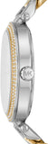 Buy Shop Michael Kors Catelyn Three-Hand Crystals Silver Dial Two Tone Steel Strap Watch for Women - MK4633 USA Online