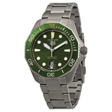 Buy Shop Tag Heuer Aquaracer Professional 300 Automatic Green Dial Silver Steel Strap Watch for Men - WBP208B.BF0631 USA Online