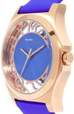 Buy Shop Marc Jacobs Henry Skeleton Blue Dial Blue Leather Strap Watch for Women - MBM1244 USA Online