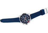 Buy Shop Tommy Hilfiger Mason Blue Dial Blue Rubber Strap Watch for Men - 1791791 USA Online