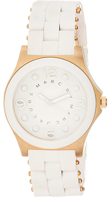 Buy Shop Marc Jacobs Pelly White Dial White SIlicone Strap Watch for Women - MBM2525 USA Online