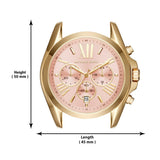 Buy Shop Michael Kors Bradshaw Gold Dial Two Tone Steel Strap Watch for Women - MK6359 USA Online
