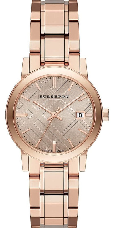 Buy Shop Burberry The City Rose Gold Dial Rose Gold Steel Strap Watch for Women - BU9135 USA Online