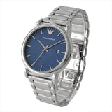 Buy Shop Emporio Armani Luigi Blue Dial Silver Steel Strap Watch For Men - AR11089 USA Online