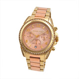 Buy Shop Michael Kors Blair Chronograph Rose Gold Dial Two Tone Steel Strap Watch for Women - MK6316 USA Online