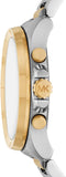 Buy Shop Michael Kors Brecken Chronograph White Dial Two Tone Steel Strap Watch For Men - MK9064 USA Online