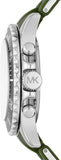 Buy Shop Michael Kors Everest Chronograph Black Dial Green Silicone Strap Watch For Men - MK8981 USA Online