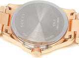 Gucci G Timeless Quartz Gold Dial Gold Steel Strap Watch For Women - YA126482