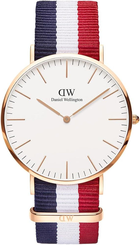 Buy Shop Daniel Wellington Classic Cambridge White Dial Two Tone NATO Strap Watch For Men - DW00100003 USA Online