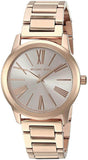 Buy Shop Michael Kors Hartman Rose Gold Dial Rose Gold Steel Strap Watch For Women - MK3491 USA Online