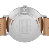 Coach Charles Black Dial Brown Leather Strap Watch for Men - 14602155