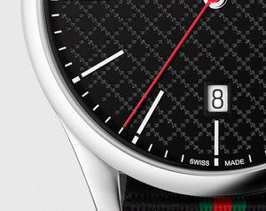 Buy Shop Gucci G Timeless Analog Quartz Black Dial Black NATO Strap Watch For Men - YA126321 USA Online