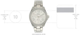 Buy Shop Fossil Cecile Chronograph Silver Dial Silver Steel Strap Watch for Women - AM4481 USA Online