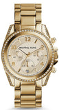 Buy Shop Michael Kors Runway Gold Dial Gold Steel Strap Watch for Women - MK5166 USA Online