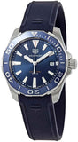 Buy Shop Tag Heuer Aquaracer Blue Dial Blue Rubber Strap Watch for Men - WAY111C.FT6155 USA Online