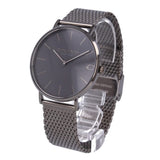 Coach Charles Black Dial Grey Mesh Bracelet Watch for Men - 14602145