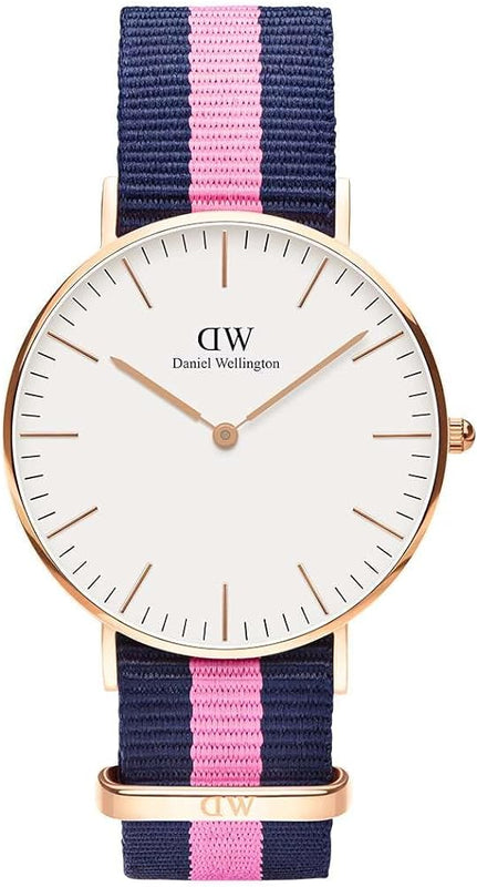 Buy Shop Daniel Wellington Classic Winchester White Dial Three Tone Nylon Strap Watch For Women - DW00100033 USA Online