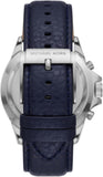 Buy Shop Michael Kors Everest Chronograph Black Dial Blue Leather Strap Watch For Men - MK9091 USA Online